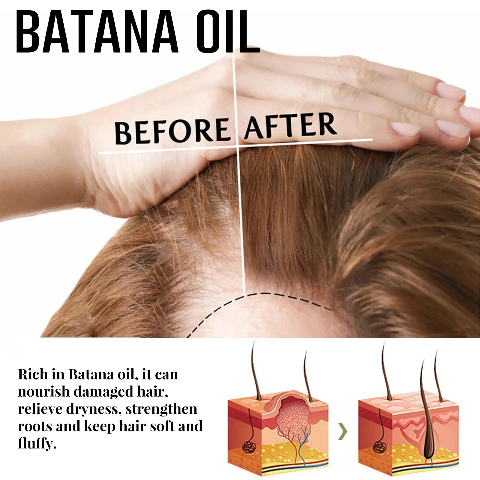 7 Days Batana Hair Growth Serum – Anti-Loss & Repair Treatment