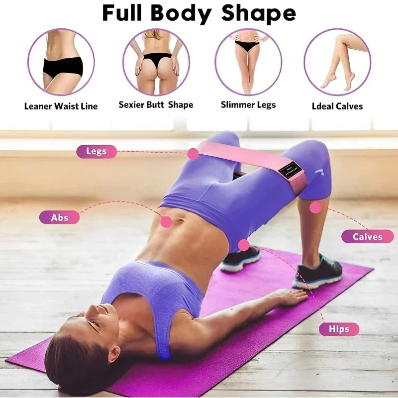 3pcs Fabric Resistance Bands – Hip, Glute & Thigh Workout Loops