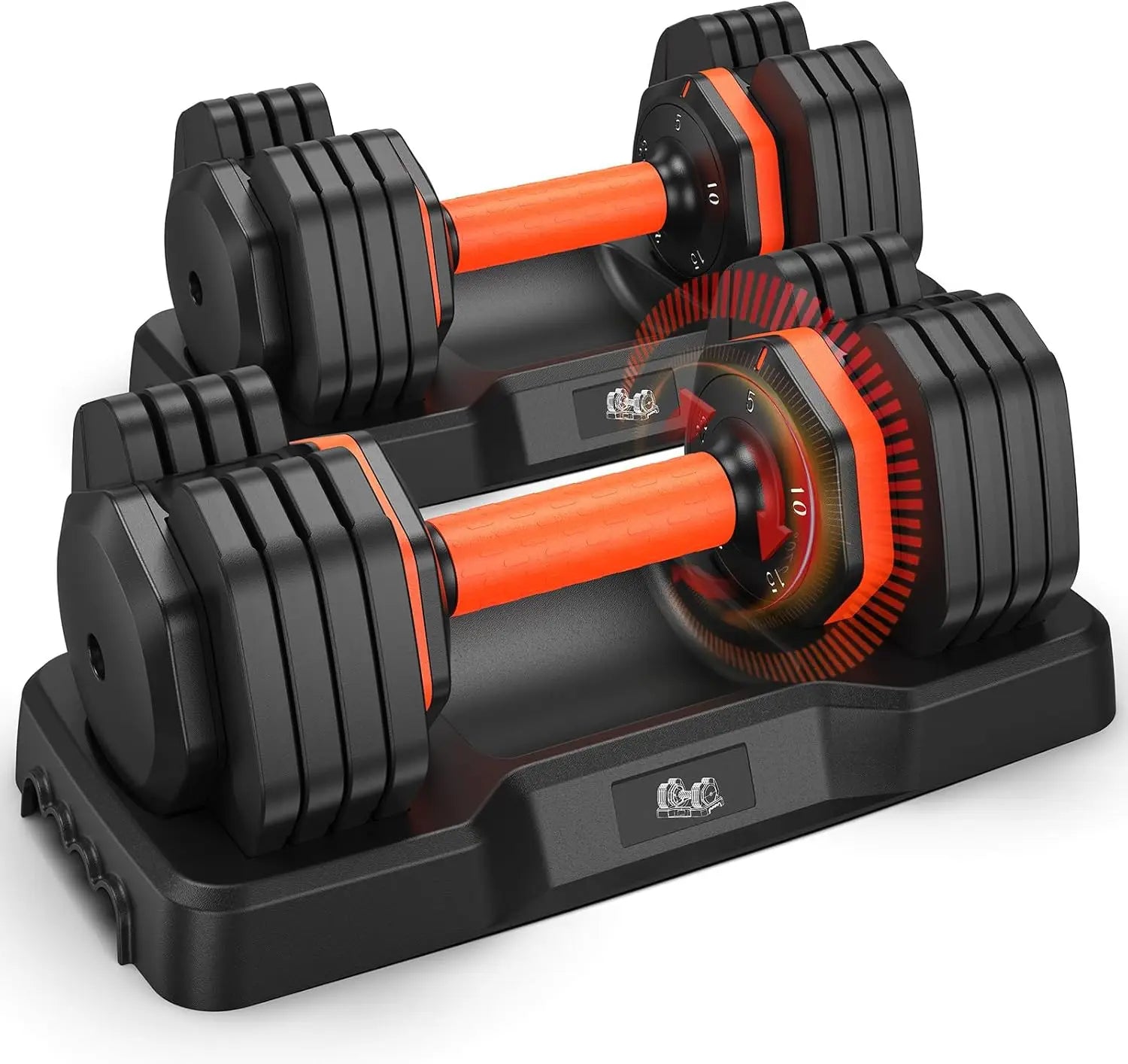 Adjustable 25LB Dumbbell Set – Anti-Slip Fitness Workout Weights