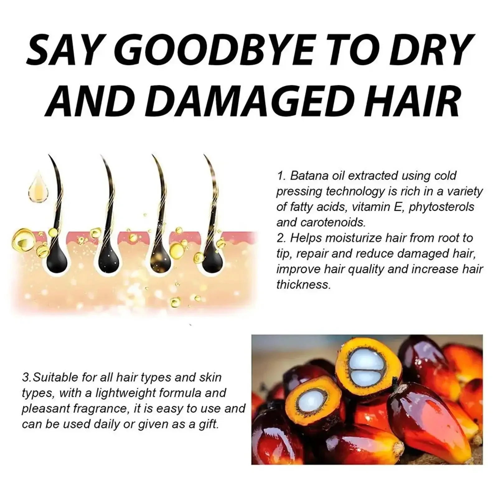 7 Days Batana Hair Growth Serum – Anti-Loss & Repair Treatment