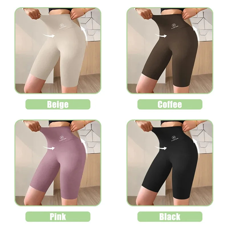 Women’s High Waist Sports Shorts – Push-Up Gym & Yoga Shorts
