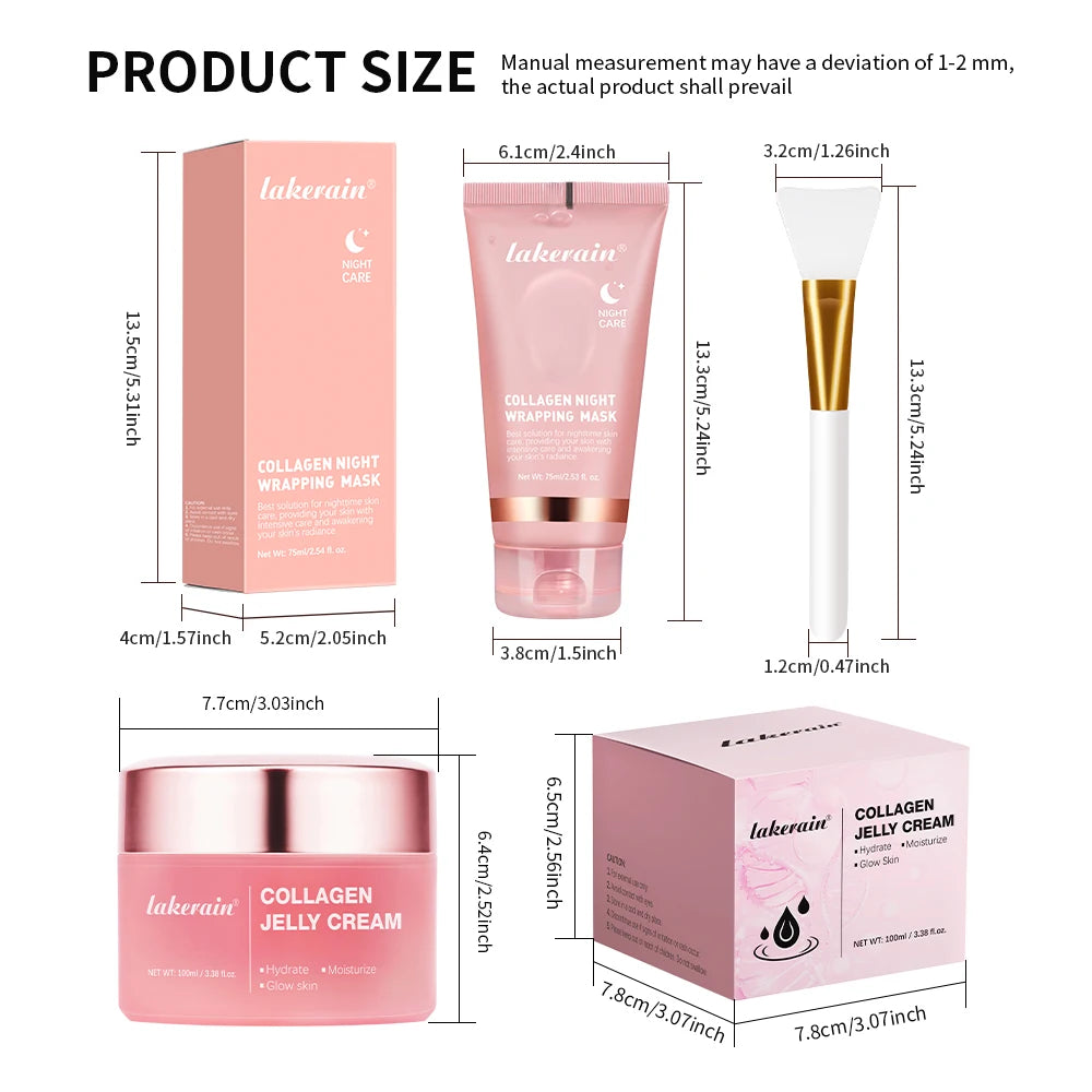 Collagen Jelly Cream – Hydrolyzed Collagen Overnight Facial Mask