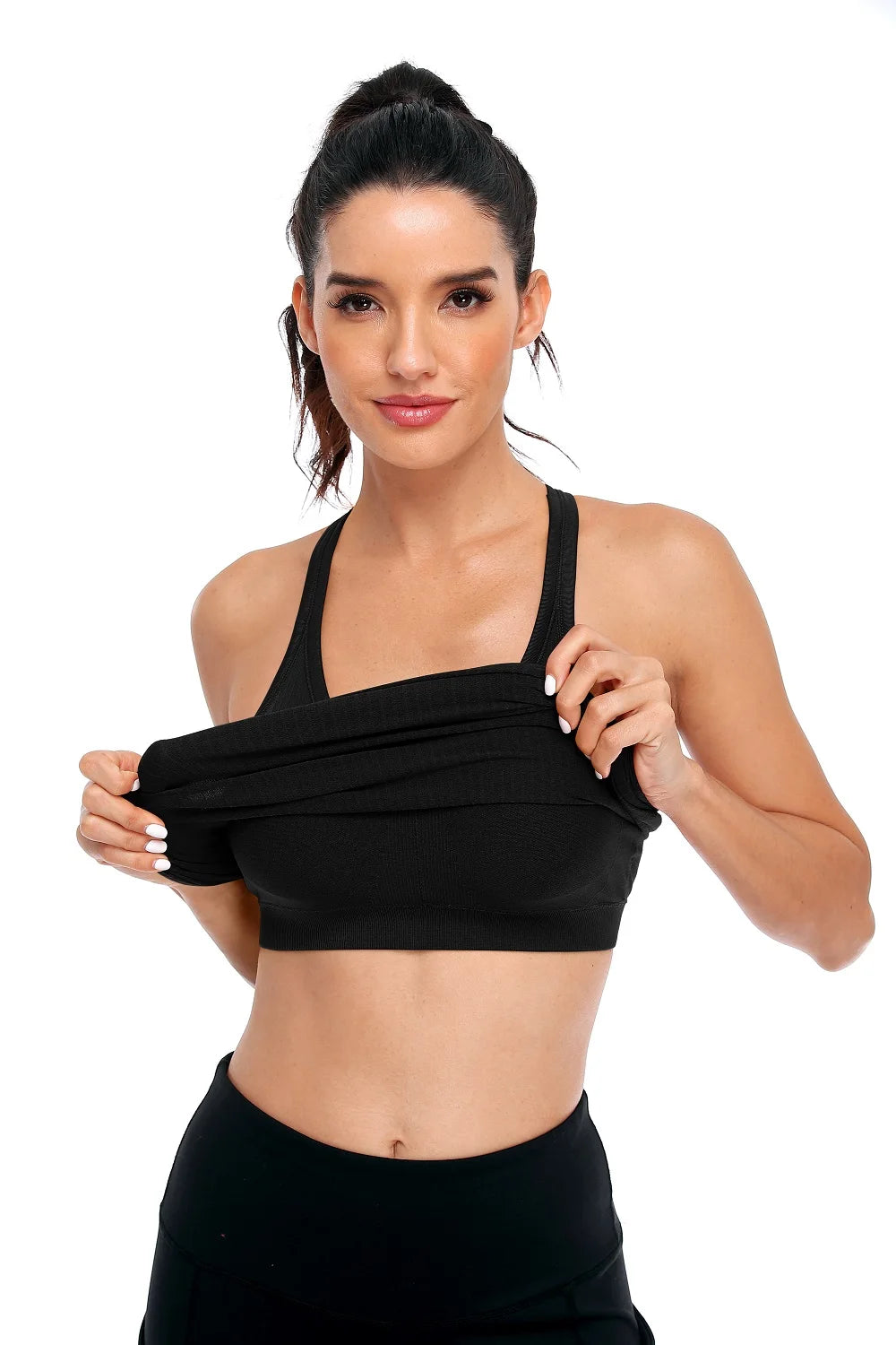 Attraco Women’s Racerback Camisole – Built-In Shelf Bra Tank Top