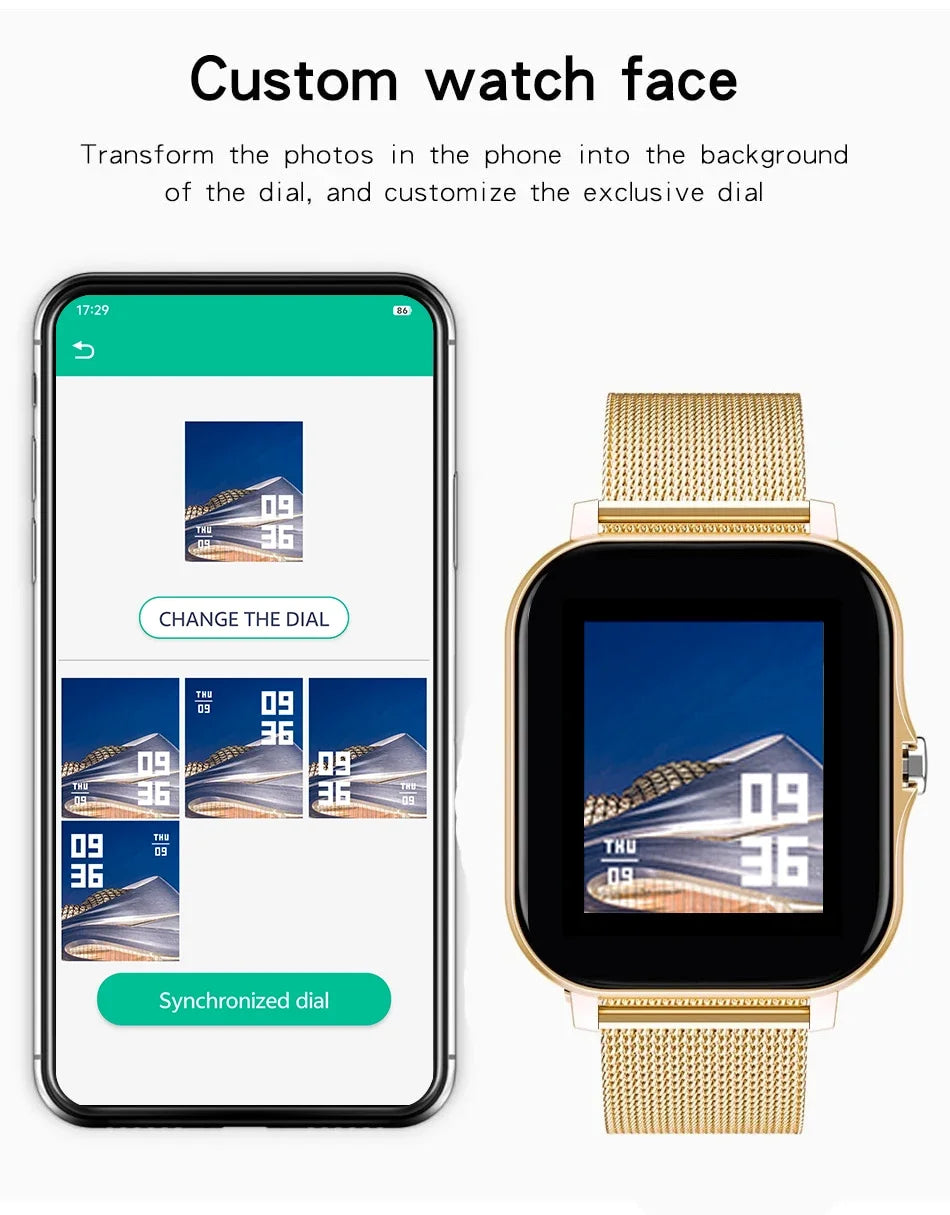 Smart Watch – 1.44" Color Screen with Bluetooth & Health Monitoring