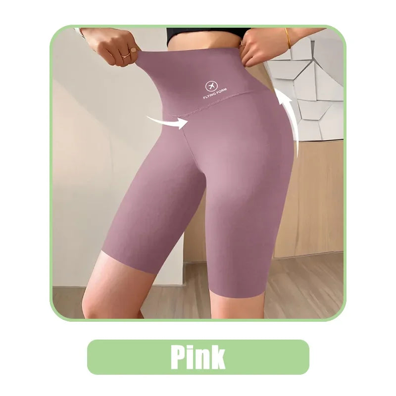 Women’s High Waist Sports Shorts – Push-Up Gym & Yoga Shorts