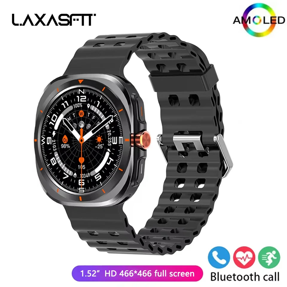 LAXASFIT GT7 Ultra Smartwatch – 1.52" AMOLED Bluetooth Sports Watch