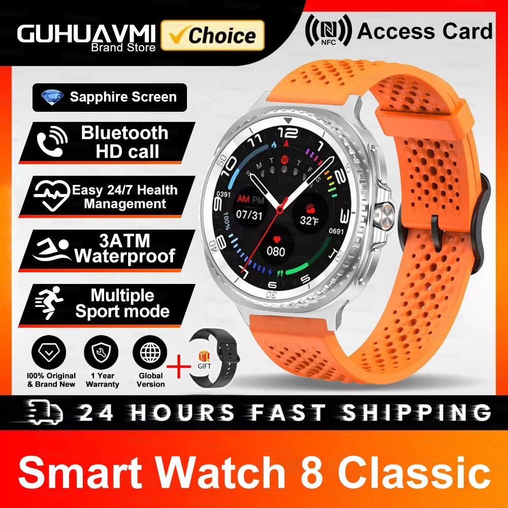 Smart Watch 8 Classic – 1.32" HD GPS Sports Watch