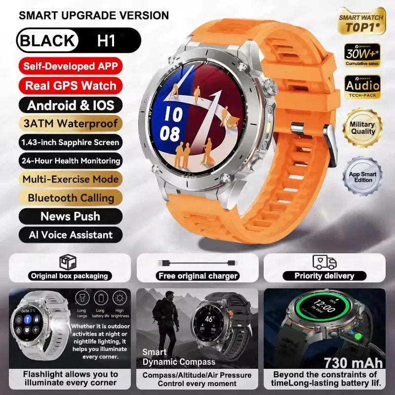 2025 Xiaomi Ultra GPS Smart Watch – 10ATM Waterproof Sports Watch
