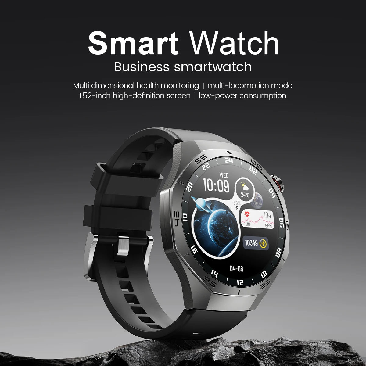 2025 Smart Watch – AMOLED Screen with GPS & Bluetooth Calls