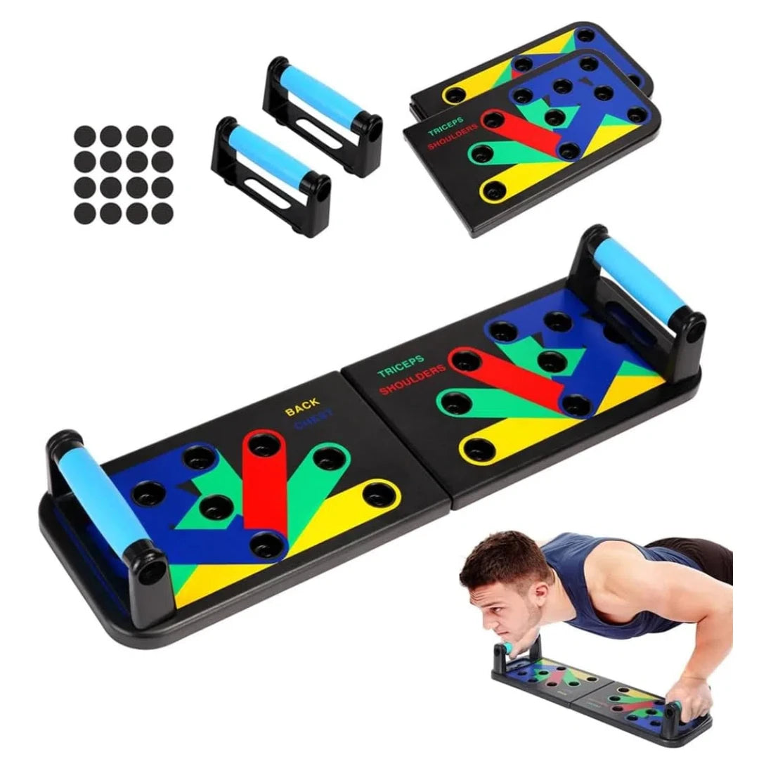 Foldable Push-Up Board – Anti-Slip Multi-Muscle Training Equipment