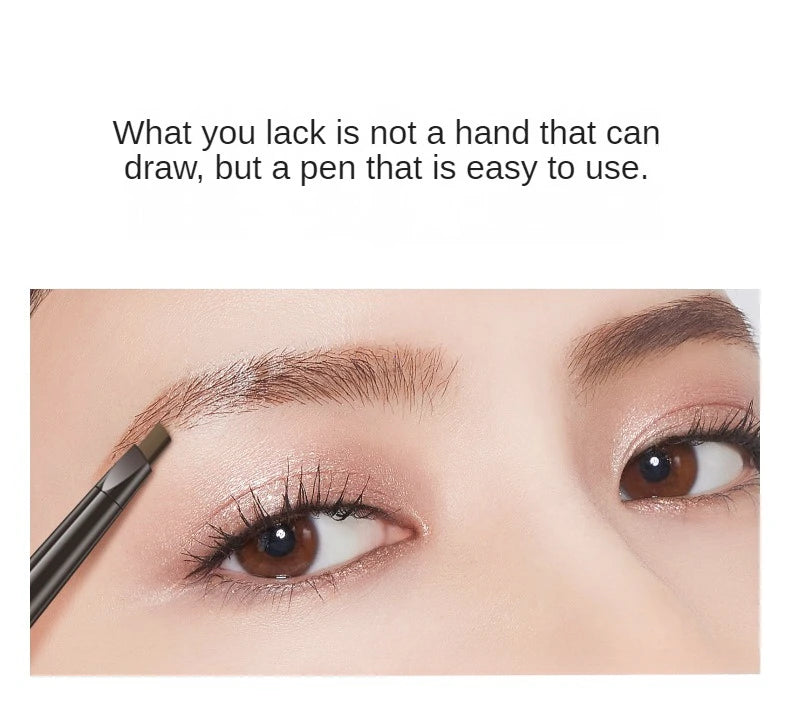 2-in-1 Waterproof Eyebrow Pencil & Tattoo Brush – 5 Colors