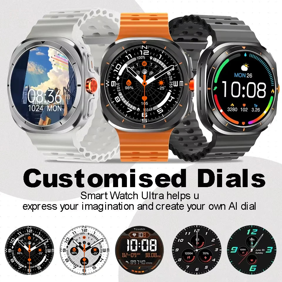LAXASFIT GT7 Ultra Smartwatch – 1.52" AMOLED Bluetooth Sports Watch