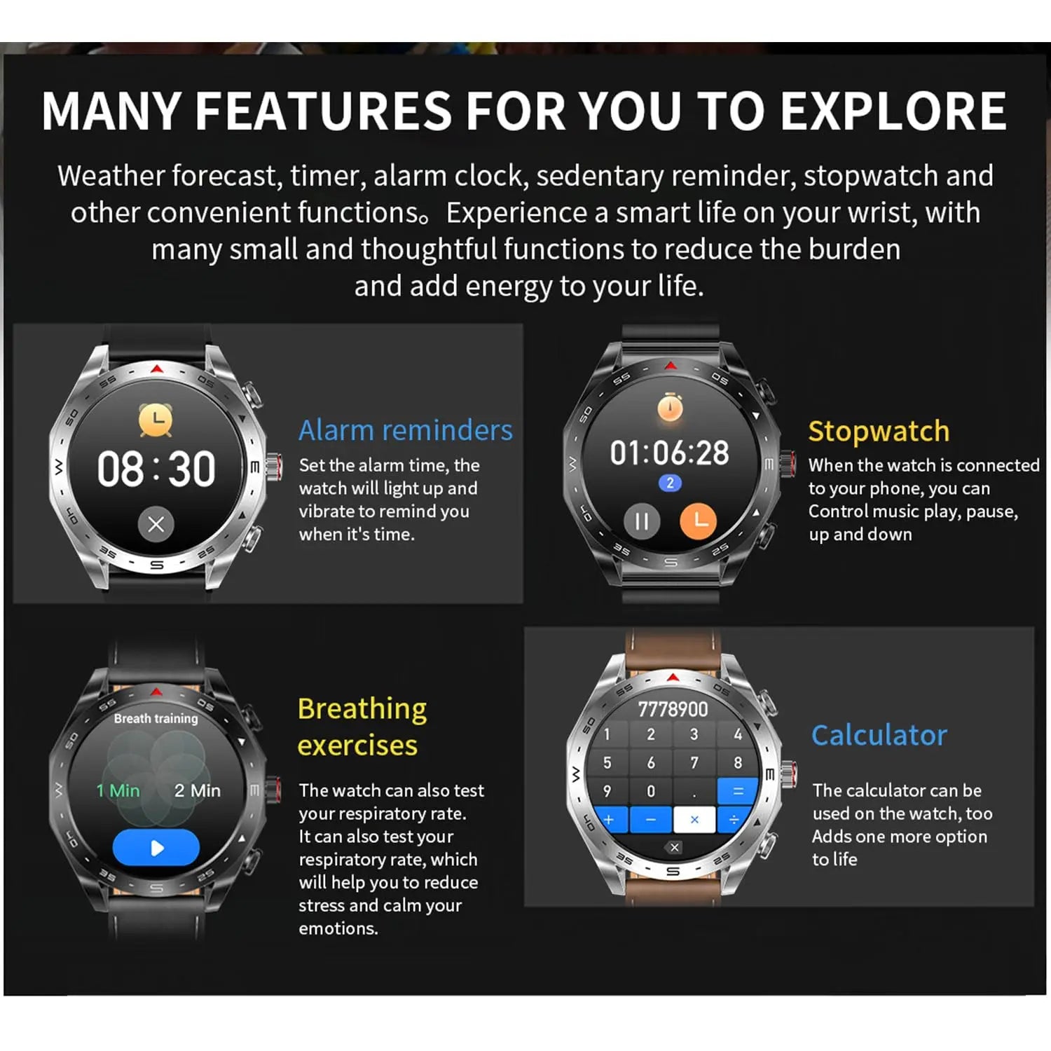 2024 Smart Watch with TWS Earphones – Bluetooth Call & HIFI 9D Sound