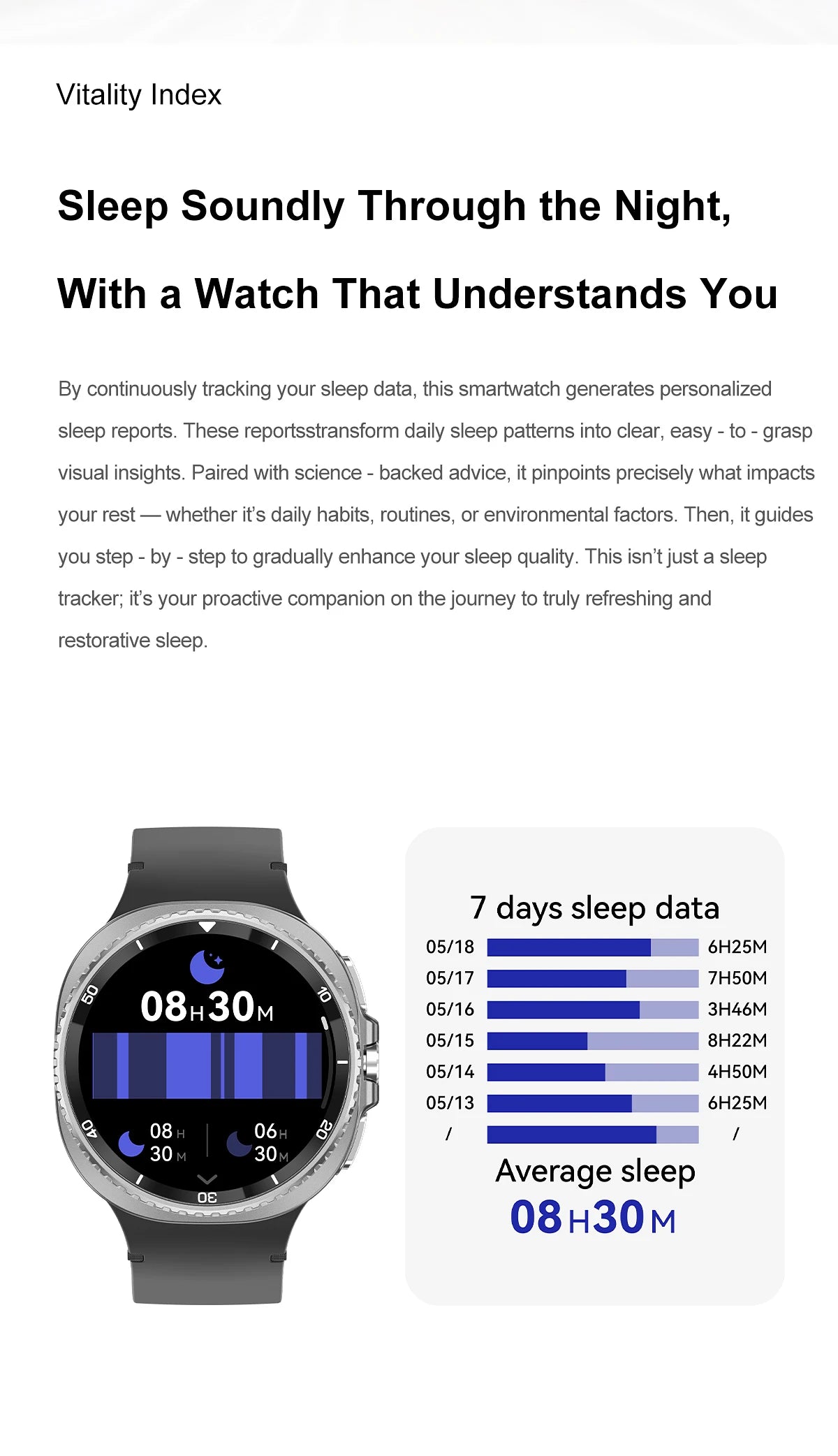 Smart Watch 8 Classic – 1.32" HD GPS Sports Watch