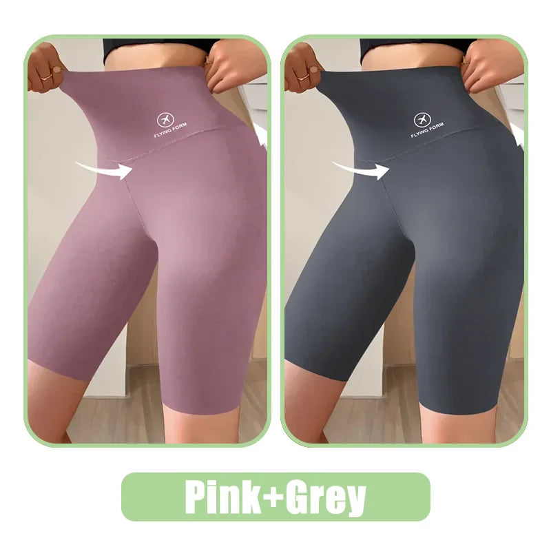 Women’s High Waist Sports Shorts – Push-Up Gym & Yoga Shorts
