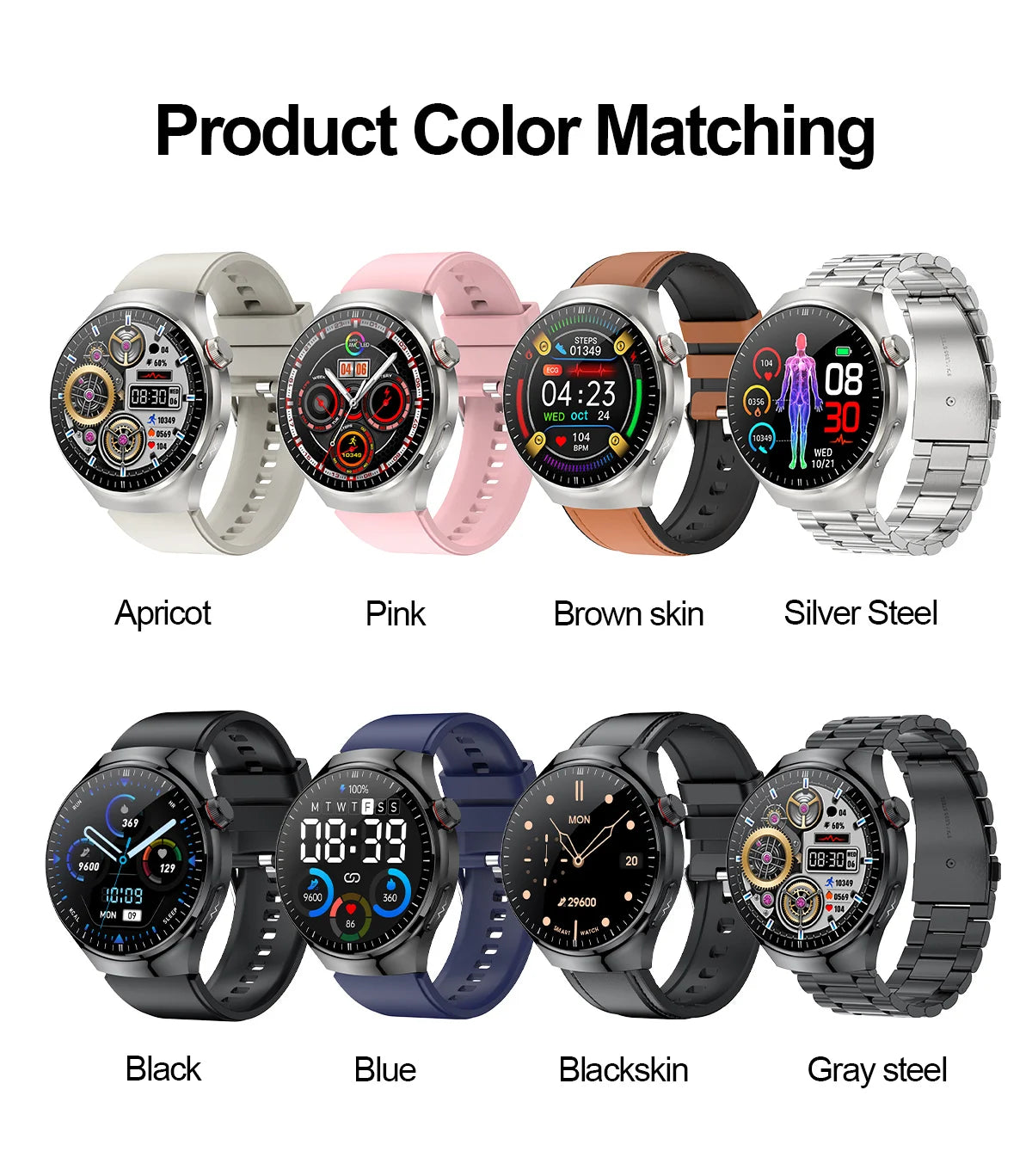 2025 Nursing Grade Smart Watch – Health Monitoring & Bluetooth Call
