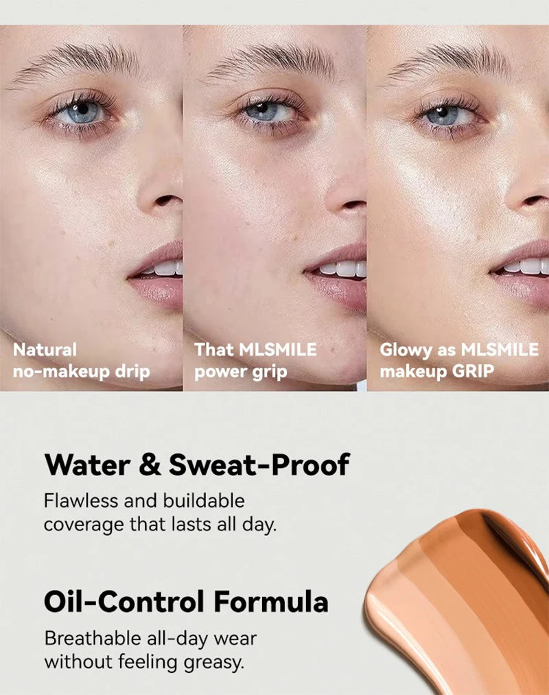 Matte Face Foundation Cream – Full Coverage Waterproof BB Base