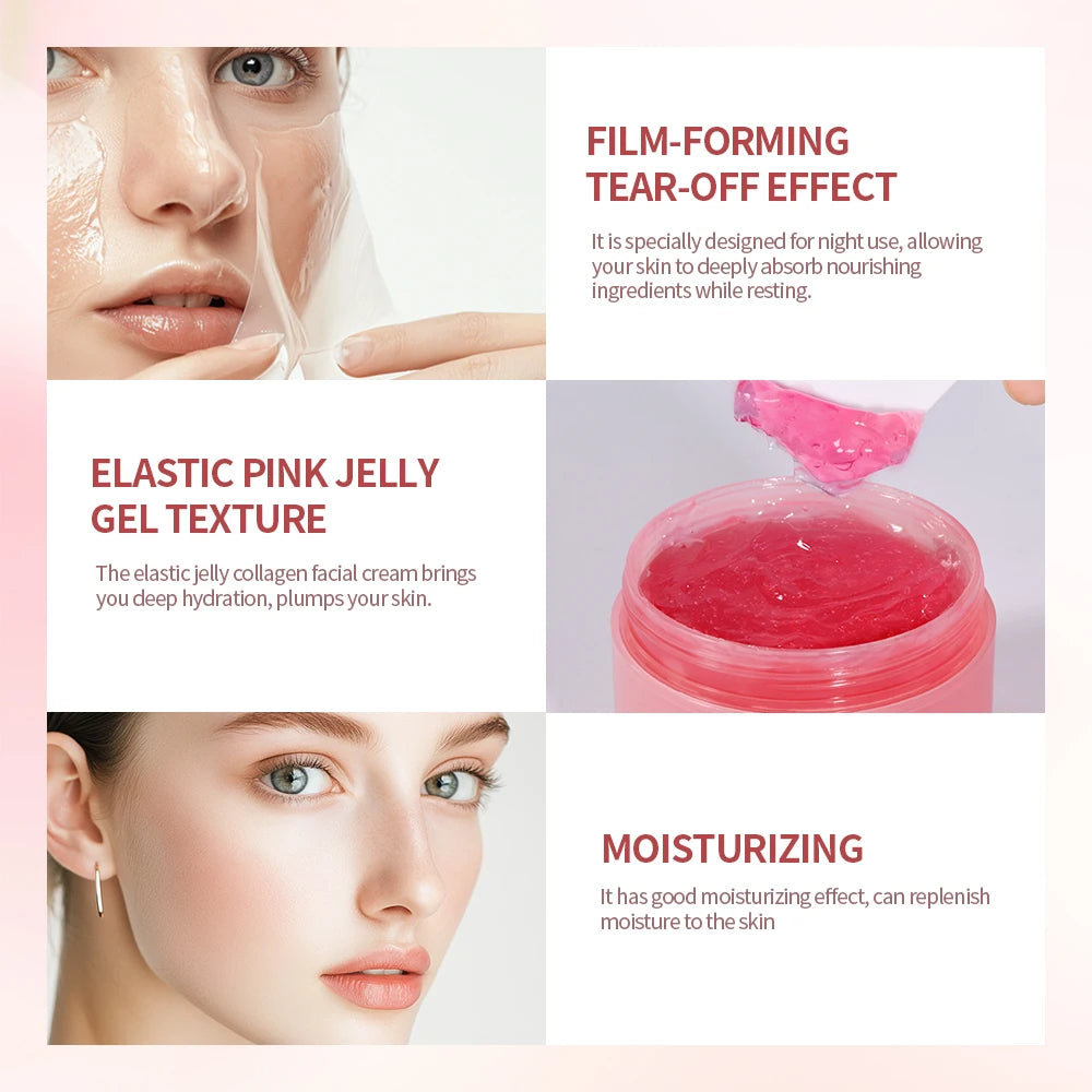 Collagen Jelly Cream – Hydrolyzed Collagen Overnight Facial Mask