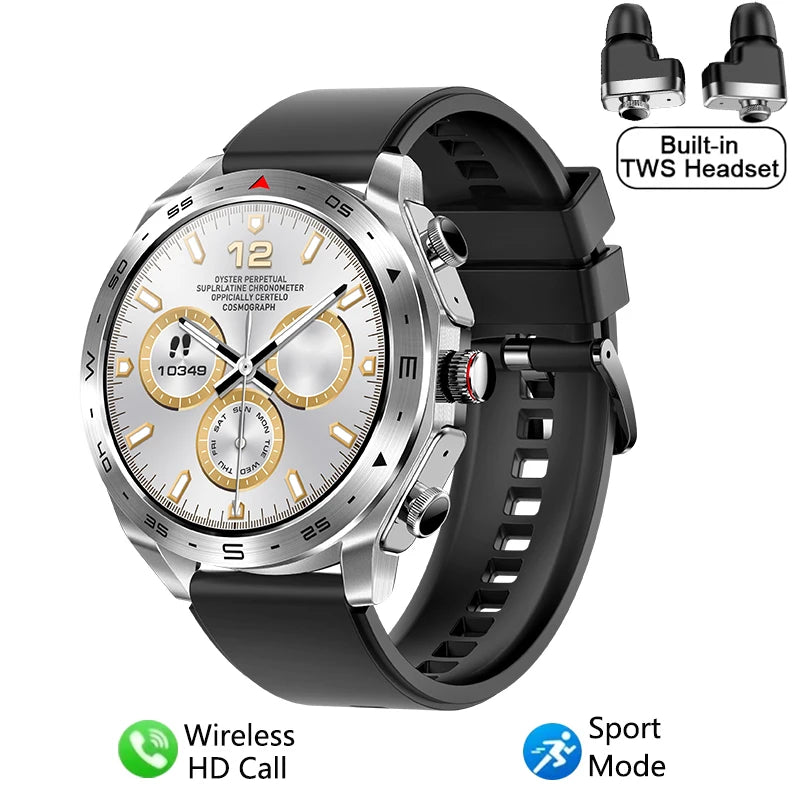 2024 Smart Watch with TWS Earphones – Bluetooth Call & HIFI 9D Sound