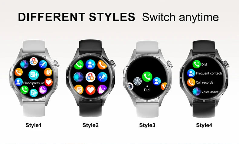 2025 Men’s Smart Watch – 360×360 AMOLED GPS NFC Waterproof