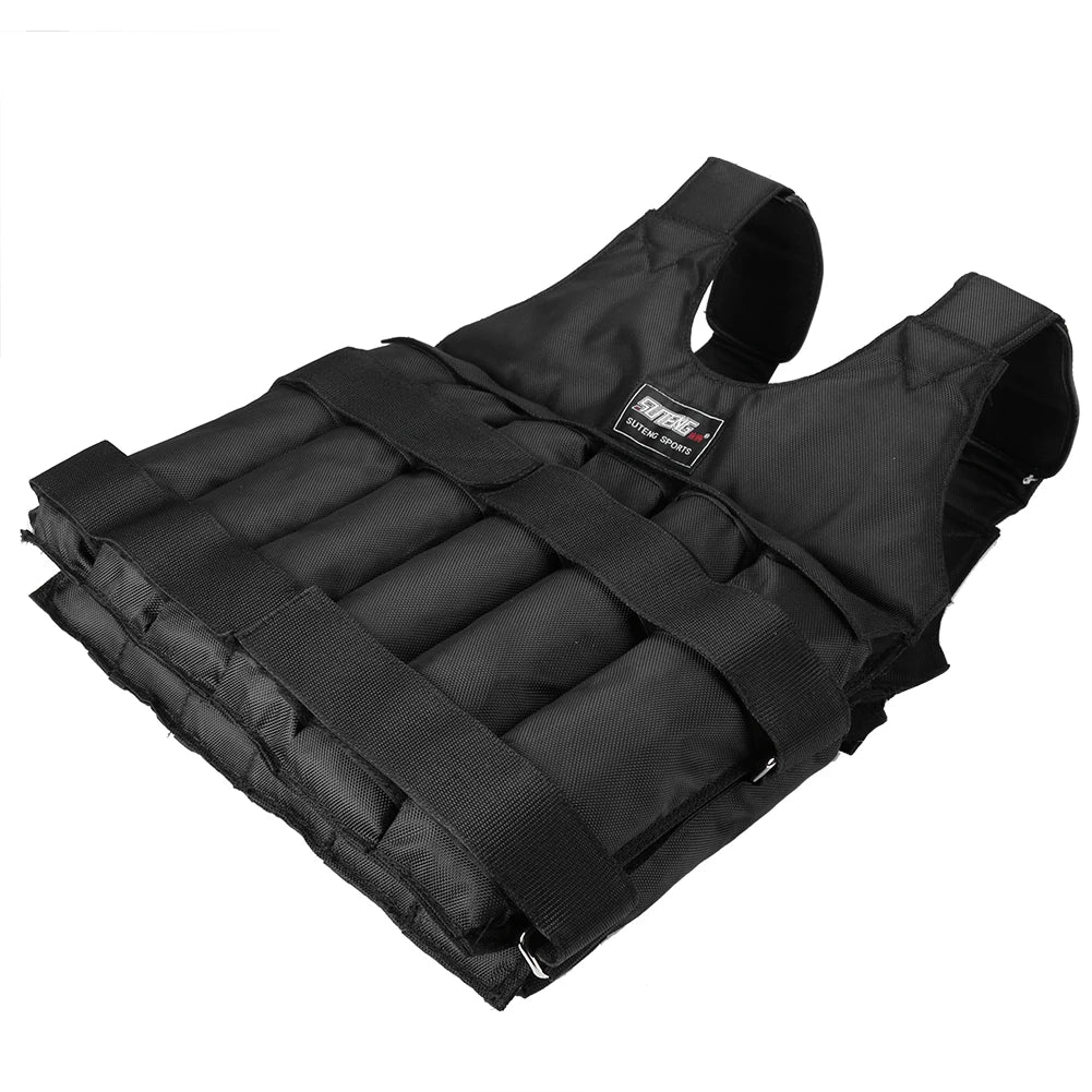 Adjustable Weighted Vest – 3/15/35kg Fitness & Running Jacket