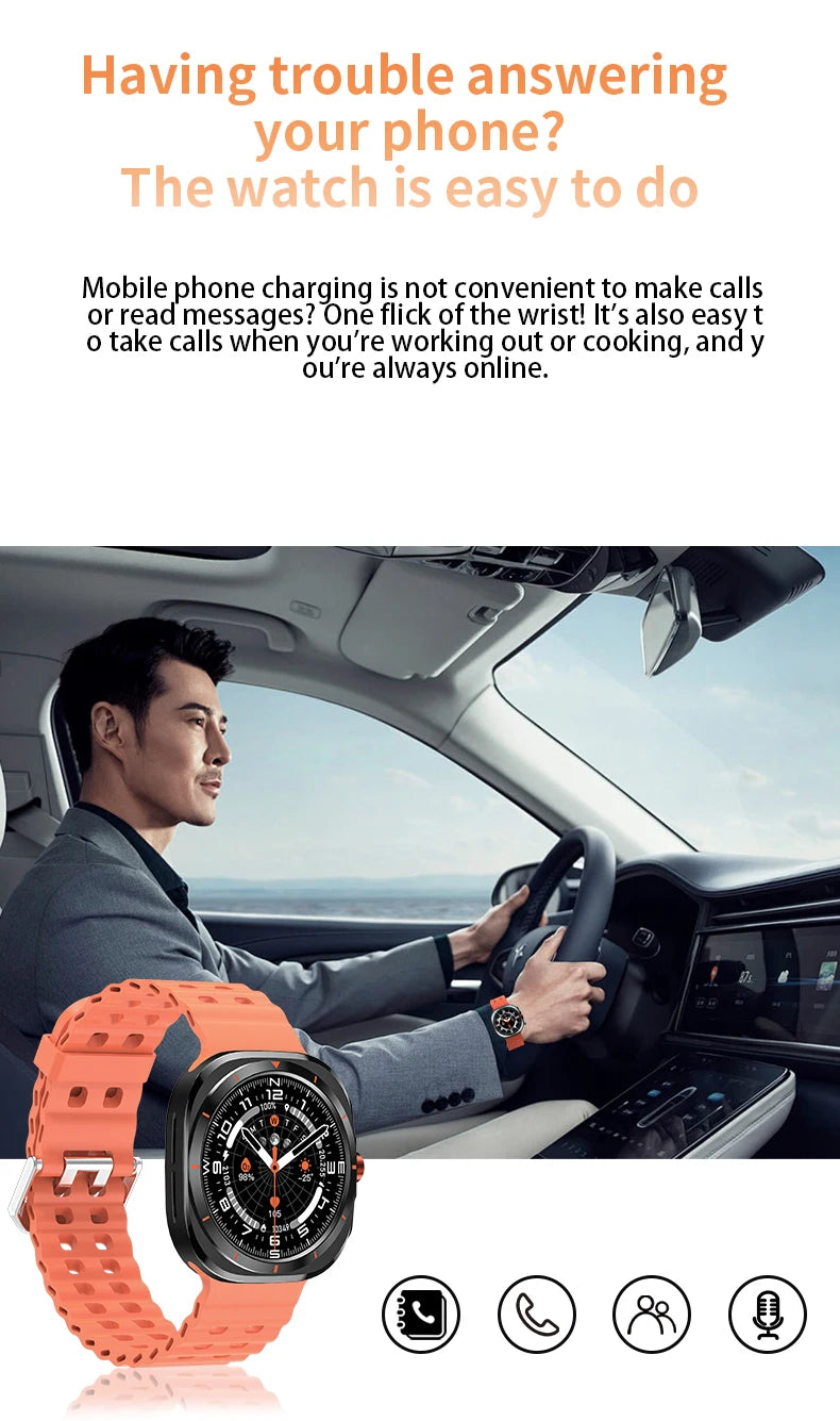 LAXASFIT GT7 Ultra Smartwatch – 1.52" AMOLED Bluetooth Sports Watch