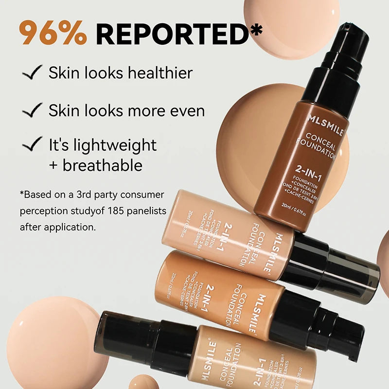 Matte Face Foundation Cream – Full Coverage Waterproof BB Base