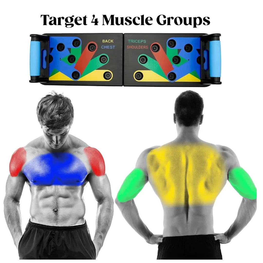 Foldable Push-Up Board – Anti-Slip Multi-Muscle Training Equipment