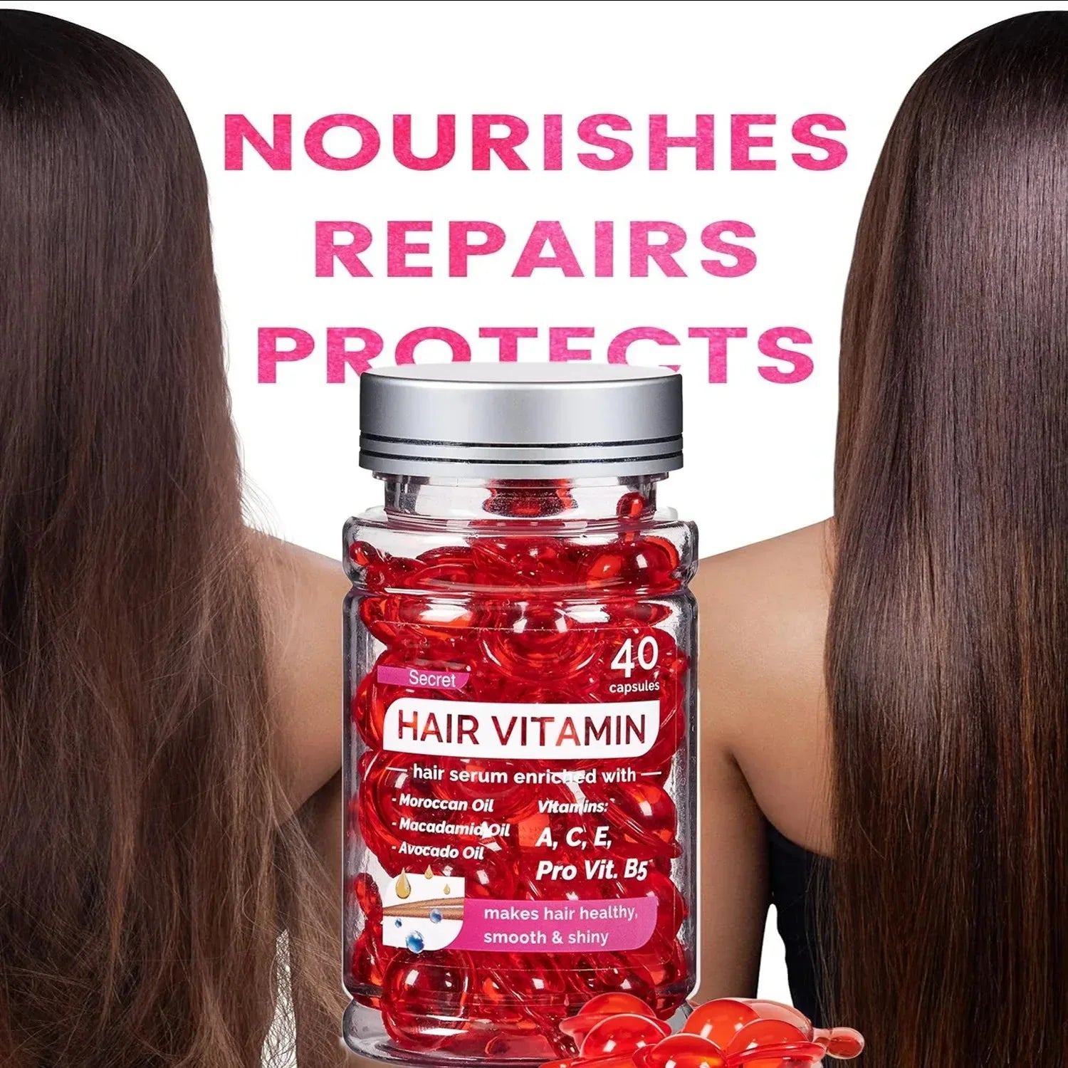 Moroccan Argan Vitamin Hair Oil Capsules