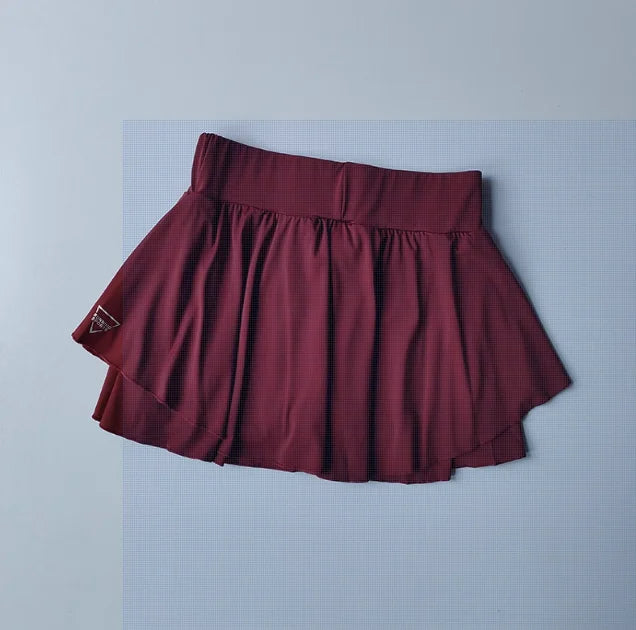 Women’s Tennis Skort – Fake Two-Layer with Built-In Shorts