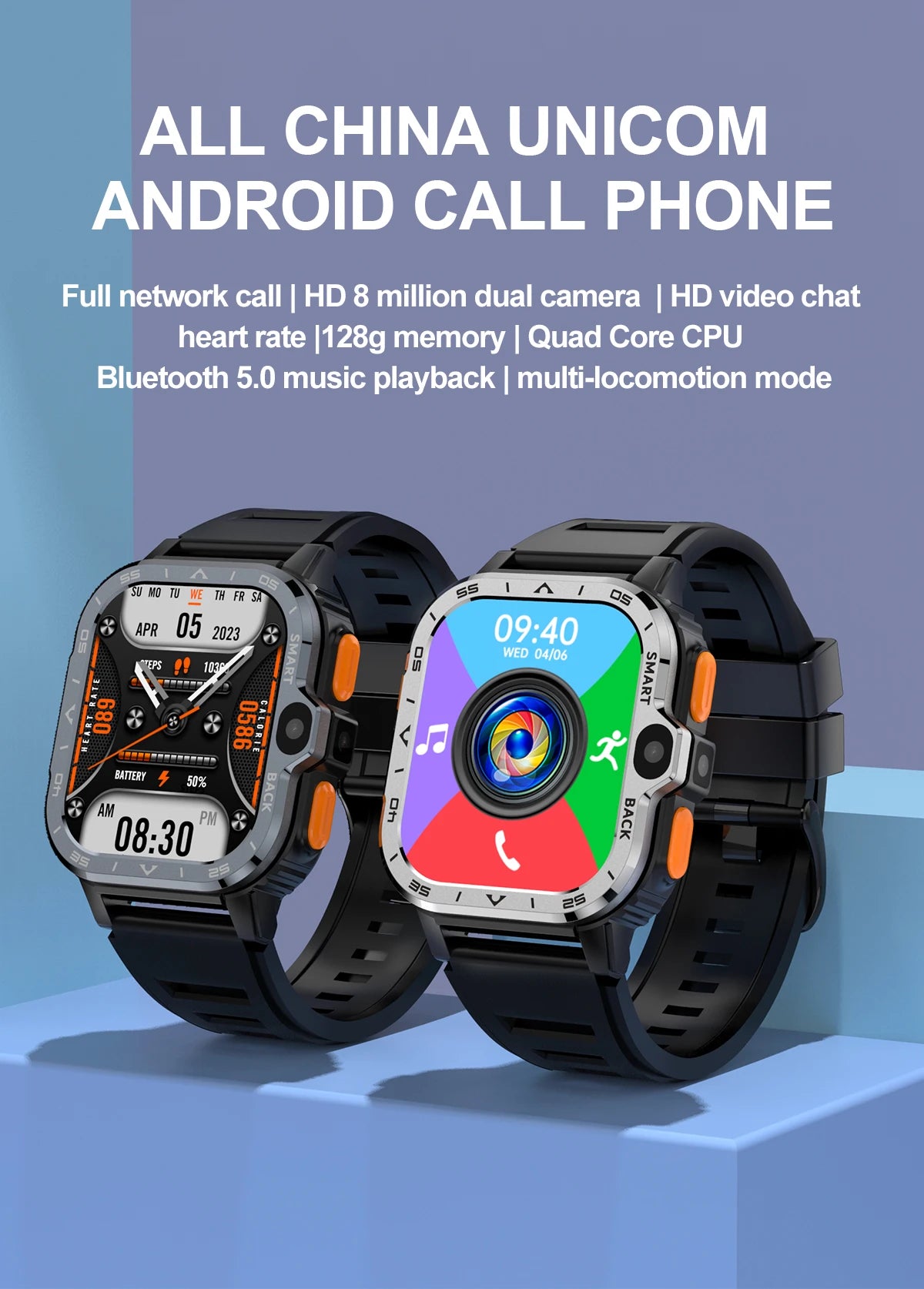 Valdus PGD Android Smart Watch for Men & Women