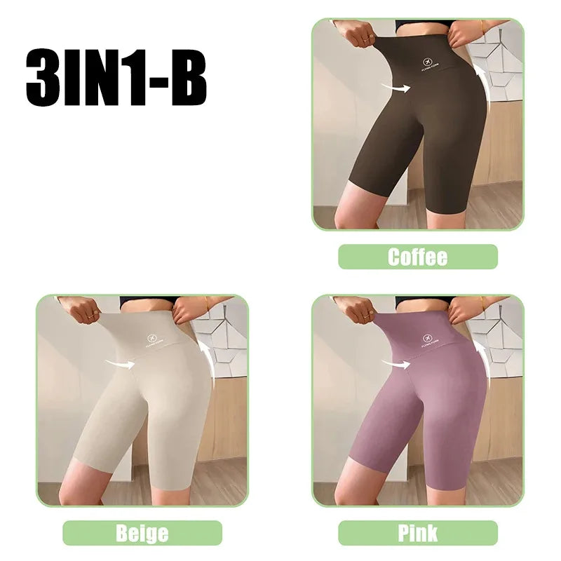 Women’s High Waist Sports Shorts – Push-Up Gym & Yoga Shorts
