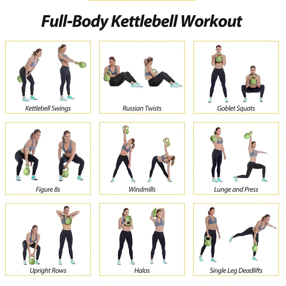 5lbs Vinyl Kettlebell – Strength Training Weight for Home Workout