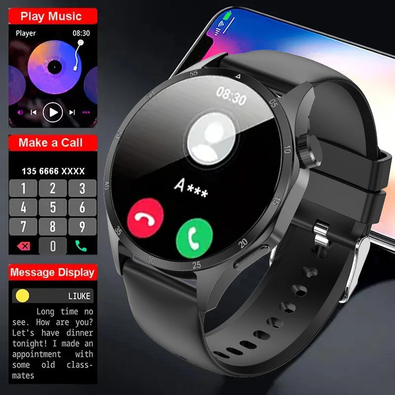 2025 Men’s Smart Watch – 360×360 AMOLED GPS NFC Waterproof
