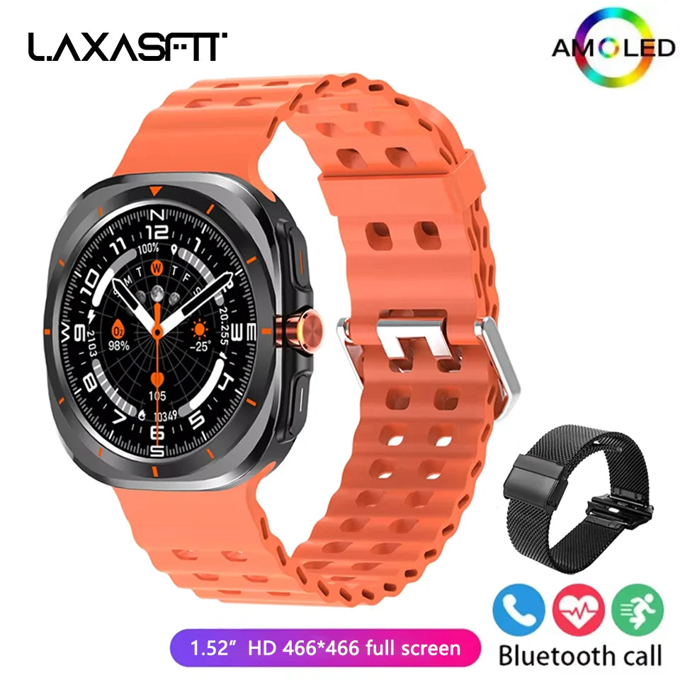 LAXASFIT GT7 Ultra Smartwatch – 1.52" AMOLED Bluetooth Sports Watch