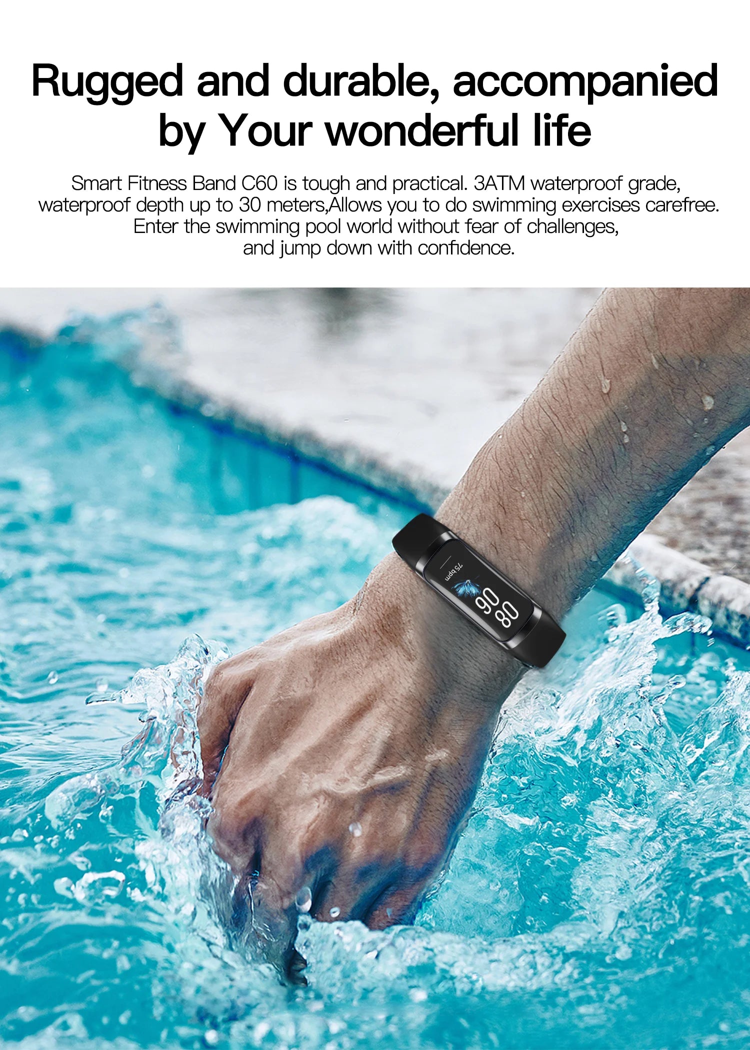 LIGE AMOLED Smart Watch – Heart Rate & Waterproof Fitness Tracker