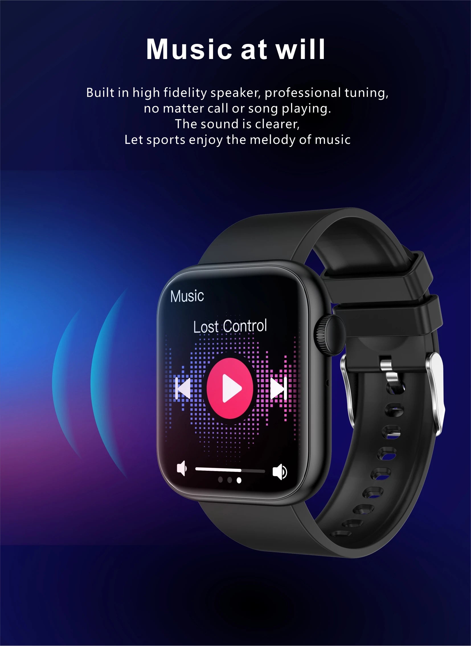LIGE 2025 Smart Watch – Wireless Charging & Bluetooth Calls