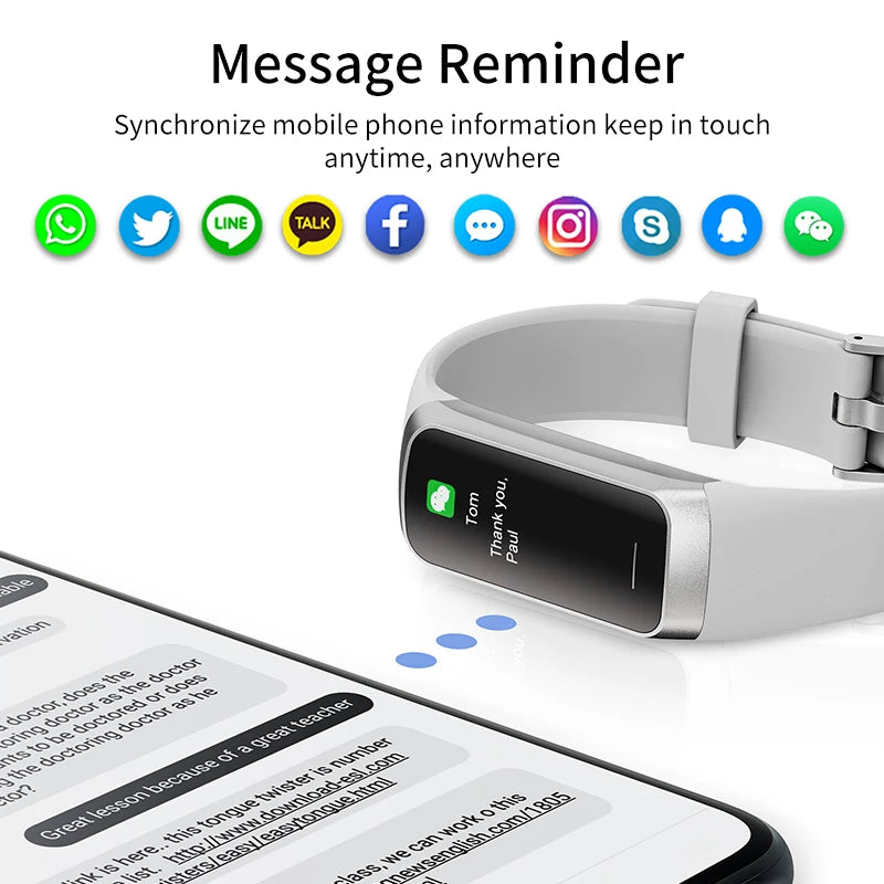 LIGE AMOLED Smart Watch – Heart Rate & Waterproof Fitness Tracker