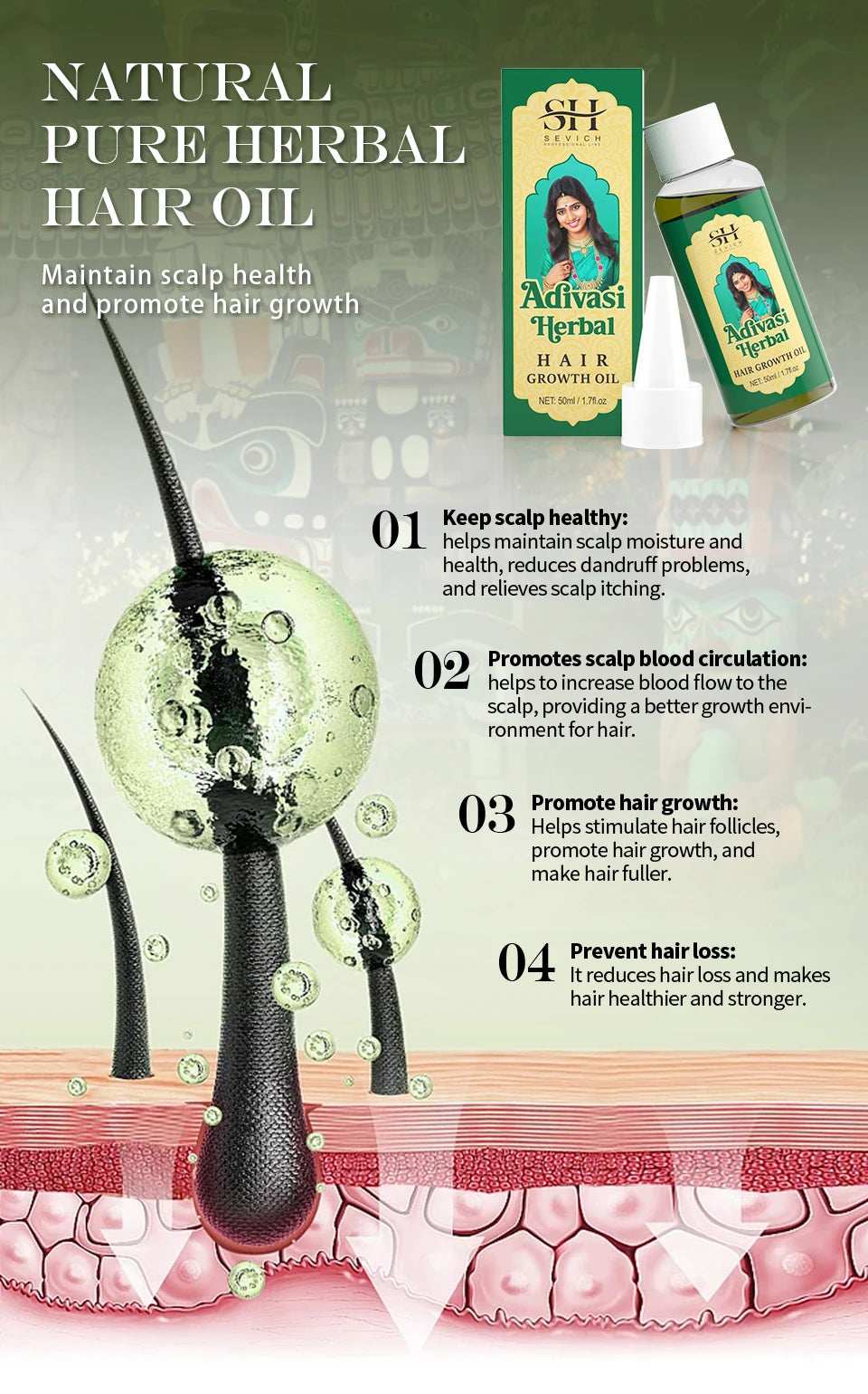 Adivasi Ayurvedic Hair Growth Oil