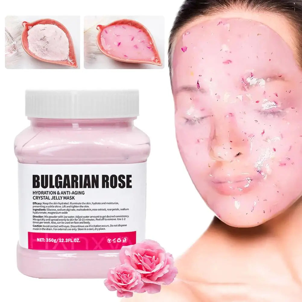 Professional Rose Jelly Mask – Hydrating Peel Off Face Mask Powder