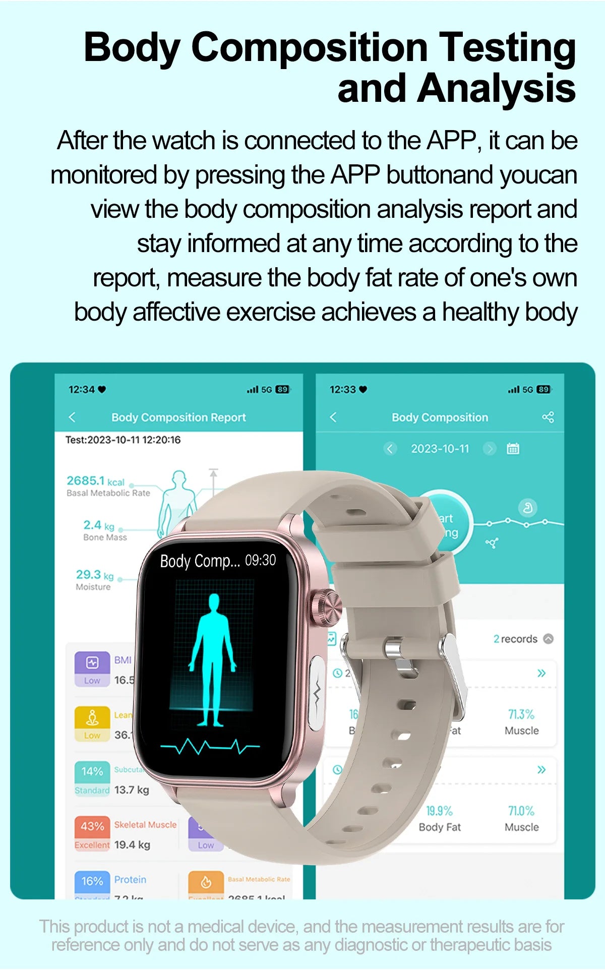 2025 ECG+PPG Smart Watch – Blood Pressure & Health Tracker