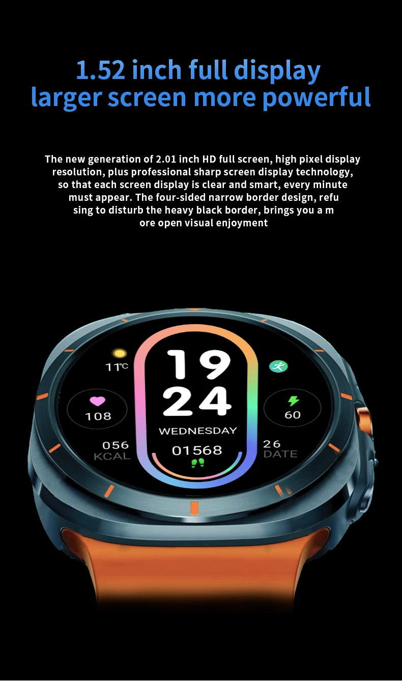 LAXASFIT GT7 Ultra Smartwatch – 1.52" AMOLED Bluetooth Sports Watch