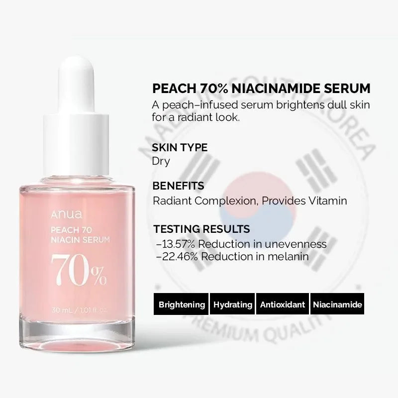 Anua Peach 70 Niacinamide Serum 30ml