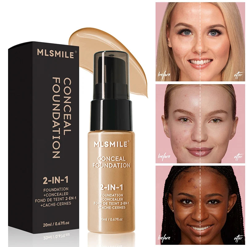 Matte Face Foundation Cream – Full Coverage Waterproof BB Base