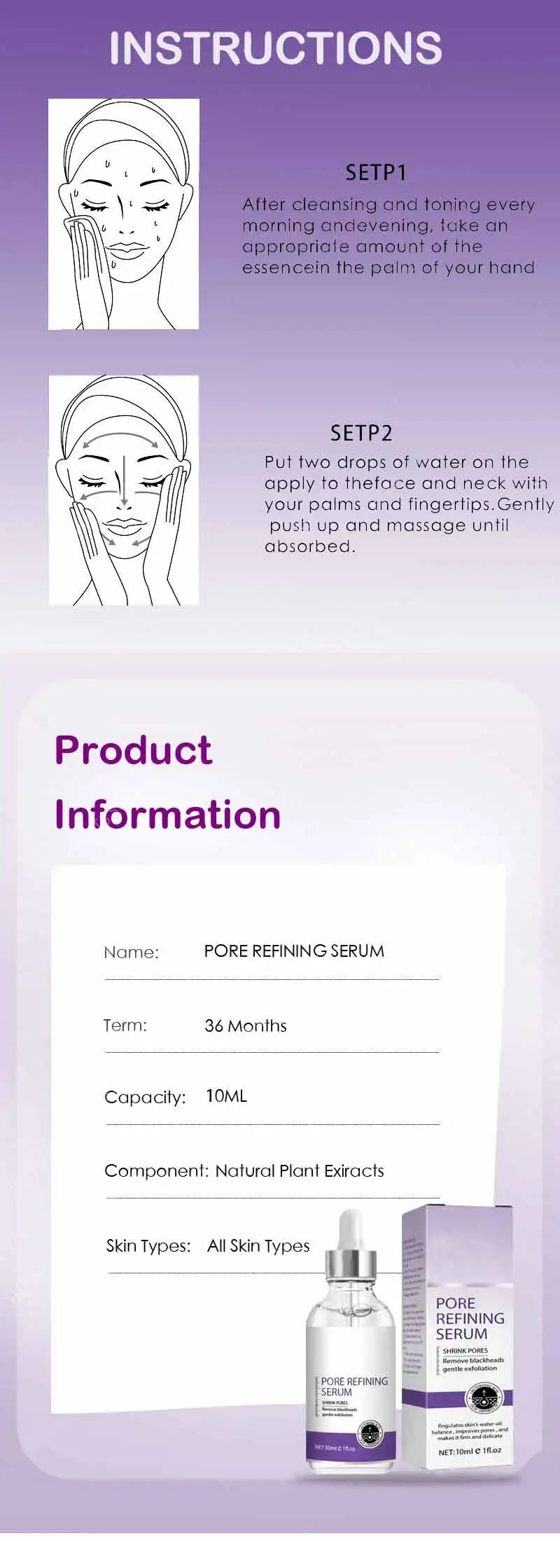 Pore Shrinking Serum – Tightening & Minimizing Essence
