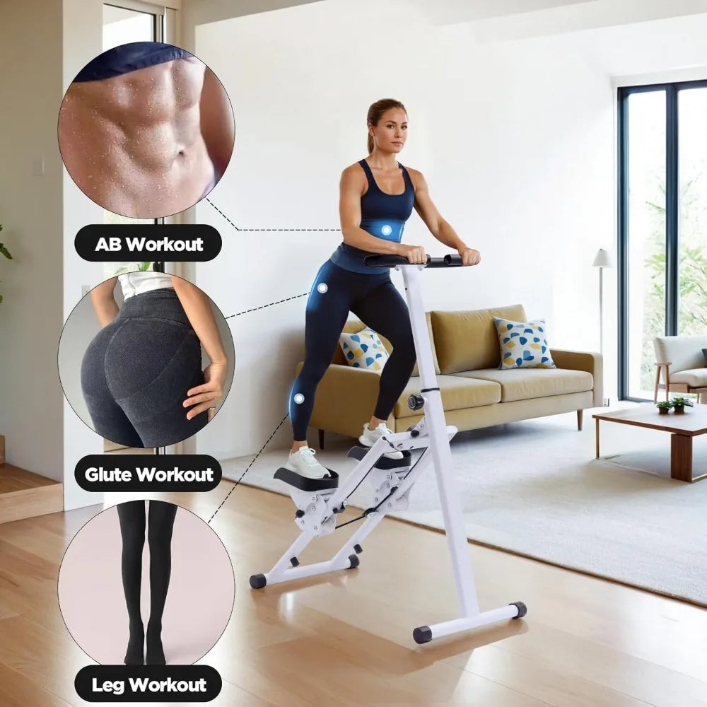 Adjustable Stair Stepper – Dual Hydraulic System with Fitness Tracking