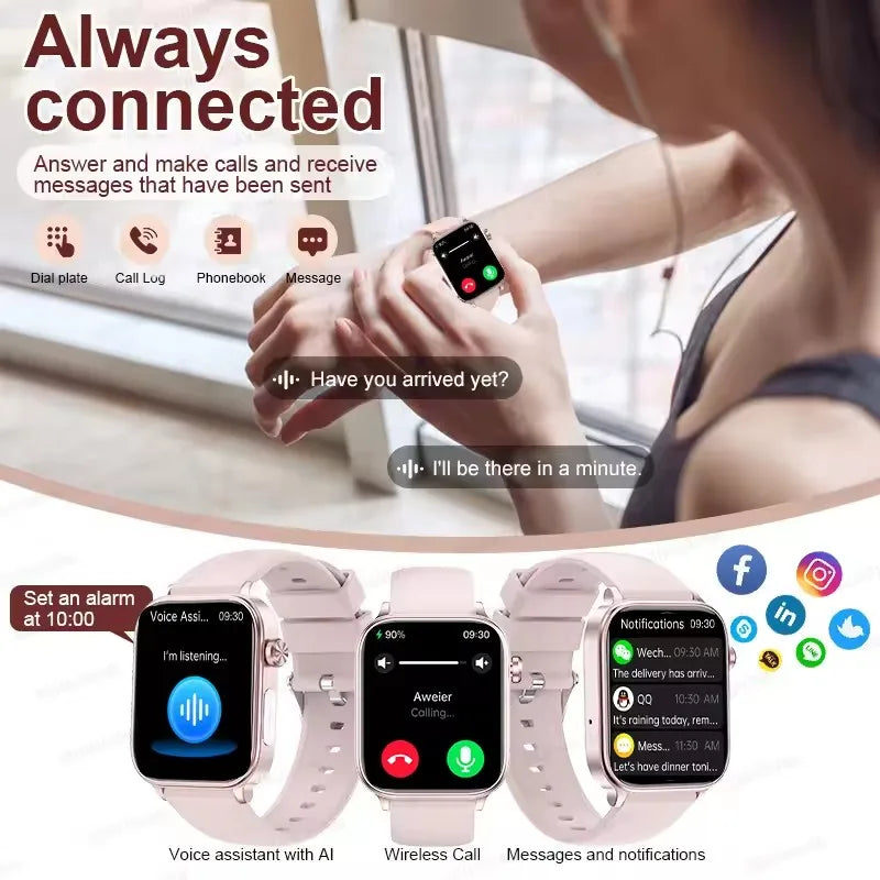 2025 ECG+PPG Smart Watch – Blood Pressure & Health Tracker