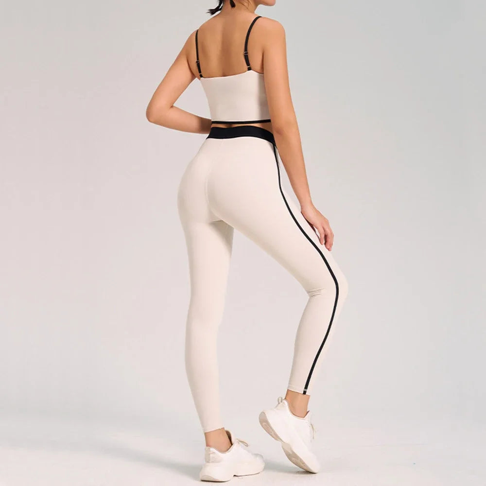 Women’s 1/2PCS Yoga & Gym Tracksuit – Bra & Shorts/Skirt Set