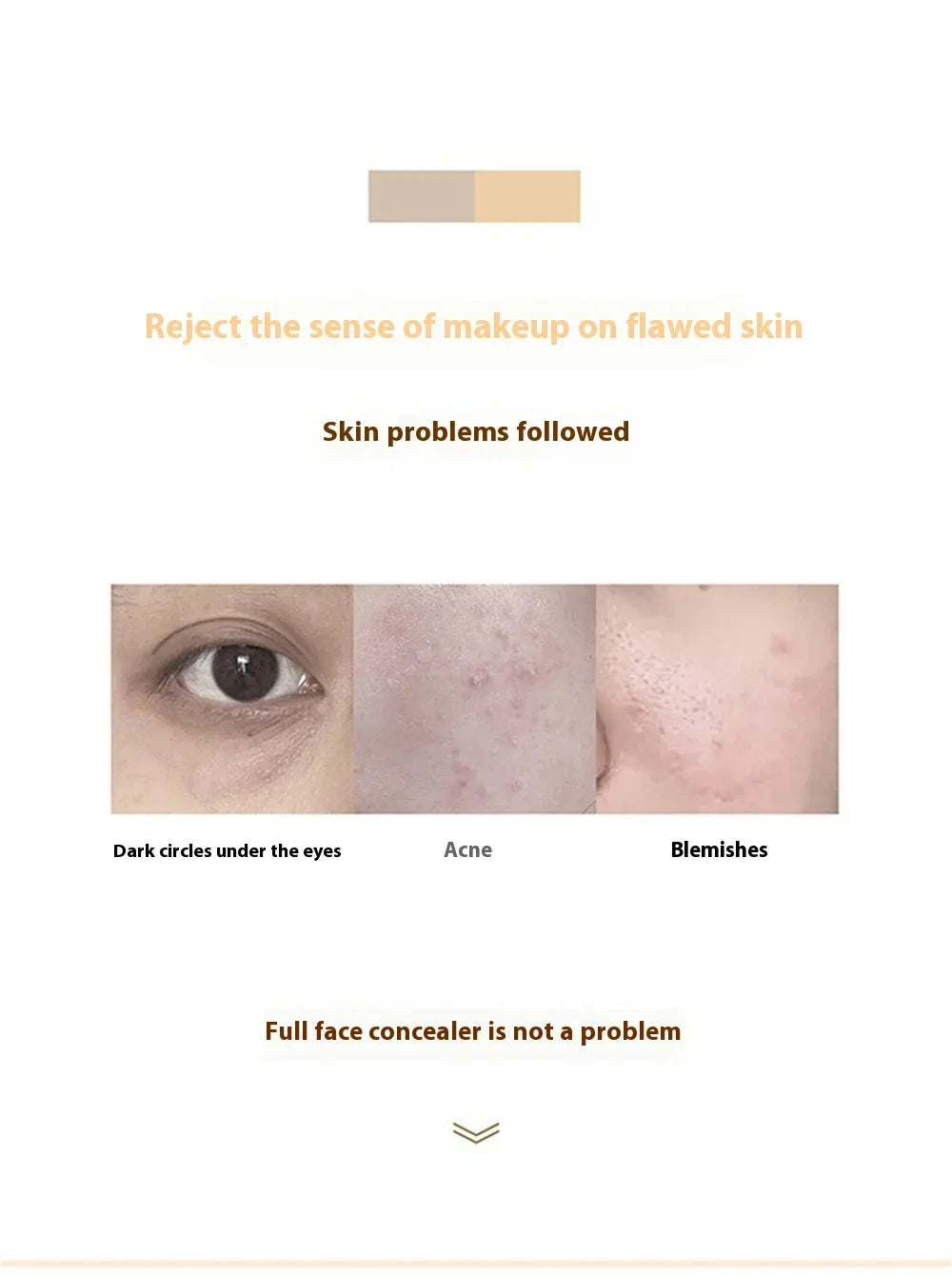 High Coverage Concealer & Foundation Cream – Waterproof BB Base