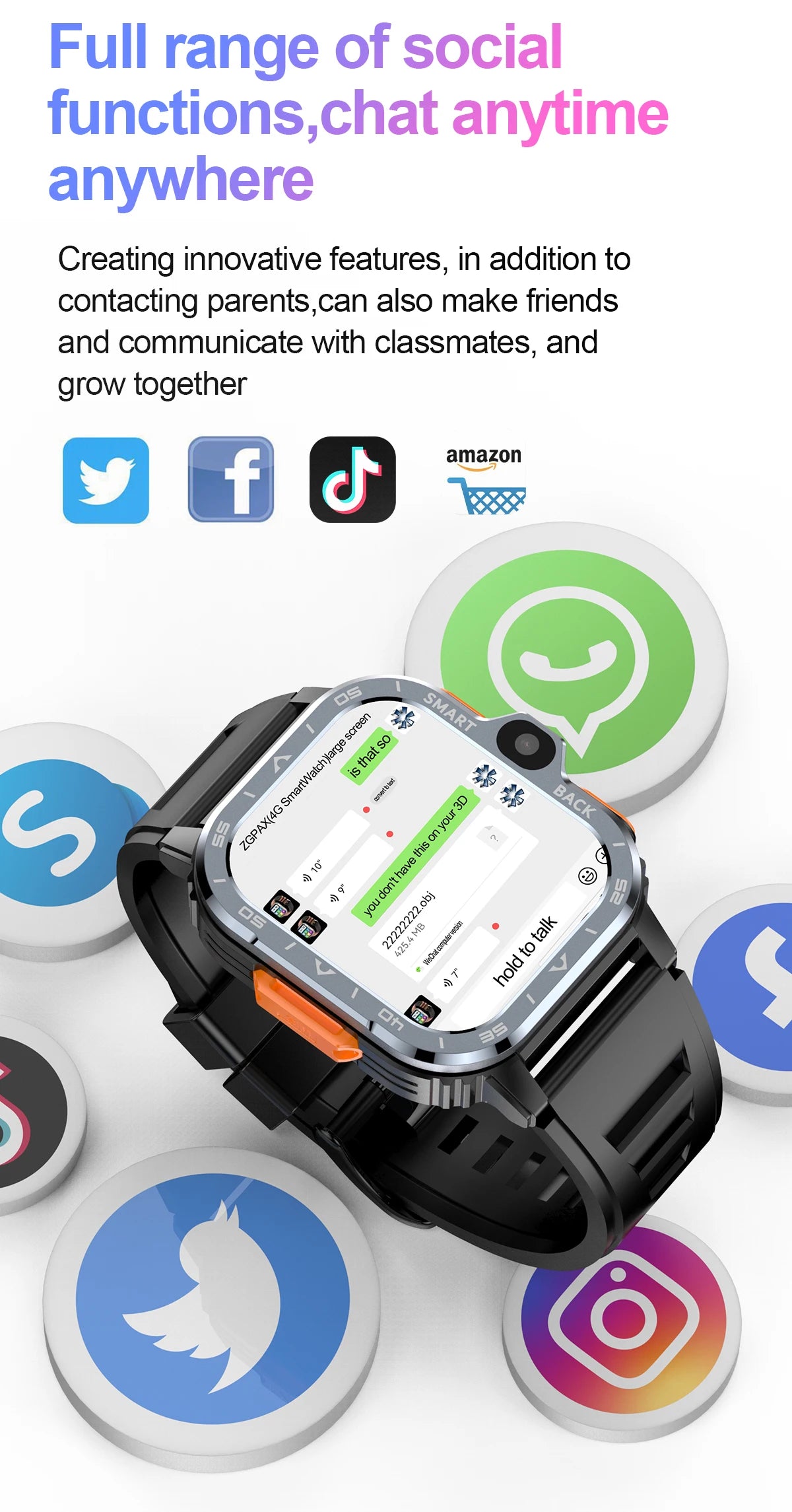 Valdus PGD Android Smart Watch for Men & Women